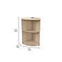Flash Furniture Bright Beginnings 2-Section Corner Storage Unit, 24.5"H x 16.5"W x 10.5"D, Brown (MK-KE24022-GG)~#|#~04593A62-2822-49F4-806064B595039E82_sc7