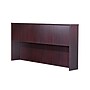 Boss Office Products 71" Desk and Credenza with Hutch and 2 File Pedestals, Mahogany (GROUPA6-M)~#|#~0459A11D-234B-434B-826898C42CCB245F_sc7