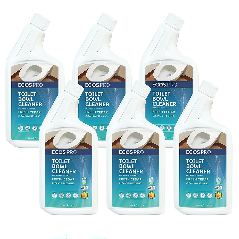 ECOS PRO Toilet Bowl Cleaner, Fresh Cedar Scent, 24 oz., 6/Carton (PL97036CT) image 1