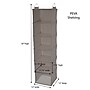 Household Essentials Hanging Closet Organizer, 6 Fabric Poly Linen Shelves (7402-1)~#|#~045F2D52-483F-42DD-9D28A02D1EAFDD7E_sc7