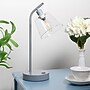 Simple Designs Sleek Essentials LED Desk Lamp, 15.75", with USB Ports, Gray (LD1074-GRY)~#|#~0462EADA-16AF-41BA-9CA43FF36BC4745B_sc7