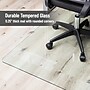 Mind Reader Carpet & Hard Floor Chair Mat, 36" x 46", Clear Tempered Glass (TGC4636-CLR)~#|#~04633D4A-87E3-480E-AEDFDACBF67E4DCE_sc7