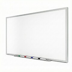 TRU RED™ Magnetic Steel Dry Erase Board, Satin Frame, 2' x 1.5