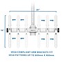 Mount-It! Full Motion Long Extension Ceiling TV Mount for 32"to 70" TVs up to 110 lbs., White (MI-509LWHT)~#|#~046A0A55-B2BA-40FE-B65CCC7D3FDF52C7_sc7