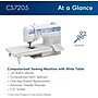 Brother Computerized Sewing Machine with 6-Piece Premium Sewing Thread Pack (CS7205SEW6-STP)~#|#~046D6352-830C-4F8B-BA14AAB5A3E63DA8_sc7