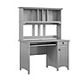 Bush Furniture Salinas 48"W Small Computer Desk with Hutch, Cape Cod Gray (MY72308-03)~#|#~04736667-969E-4627-B6A095D7547A78CF_sc7