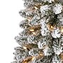 Nearly Natural 6-ft Flocked Pencil Artificial Christmas Tree with 300 Clear Lights and 438 Bendable Branches (T1906)~#|#~0477B465-5DCD-4276-8964230013A05465_sc7