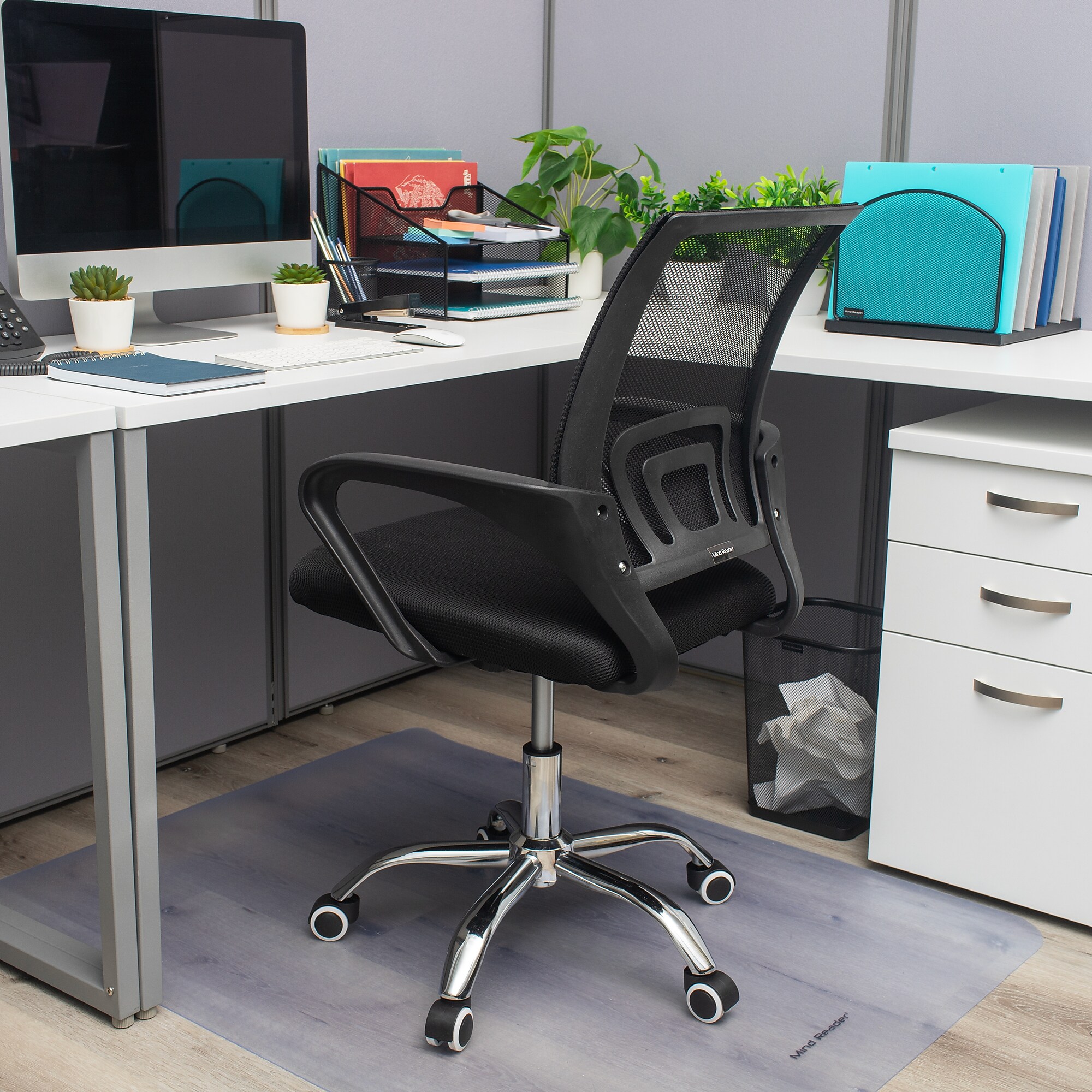 Mind Reader Ergonomic Mesh Swivel Computer and Desk Chair, Black (OFFCHAIR-BLK) Sansujyuku sansujyuku.com