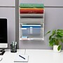 Mind Reader 5-Pocket Metal Mesh Mountable Wall File, Letter Size, White (MAGSTACK-WHT)~#|#~047F6159-A1BA-40DB-89650302E1DB0A88_sc7