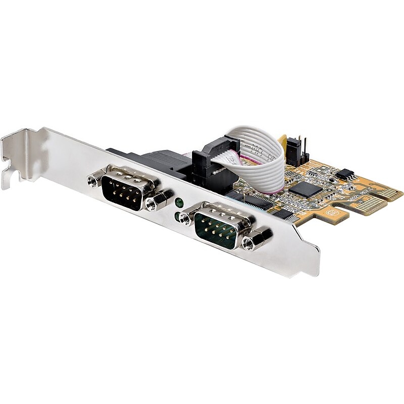 StarTech PCI Express 2-Port RS232 Serial Interface Card image 1
