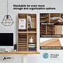 AdirOffice 500 Series 16-Compartment Literature Organizers, 20" x 11.8", Medium Oak (500-16-MEO)~#|#~04846A6C-E254-4D69-AF9CBFE90125B71E_sc7