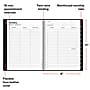 2027 Staples 8" x 11" Weekly & Monthly Appointment Book, Faux Leather Cover, Assorted Colors (ST12945-27)~#|#~0485383F-6CDE-41DC-A8938832B3EC91FB_sc7