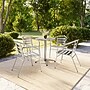 Flash Furniture Aluminum Stacking Indoor-Outdoor Chairs, 4/Pack (4TLH017B)~#|#~04872BFB-73AA-4C26-90553DB3CDCE2F18_sc7