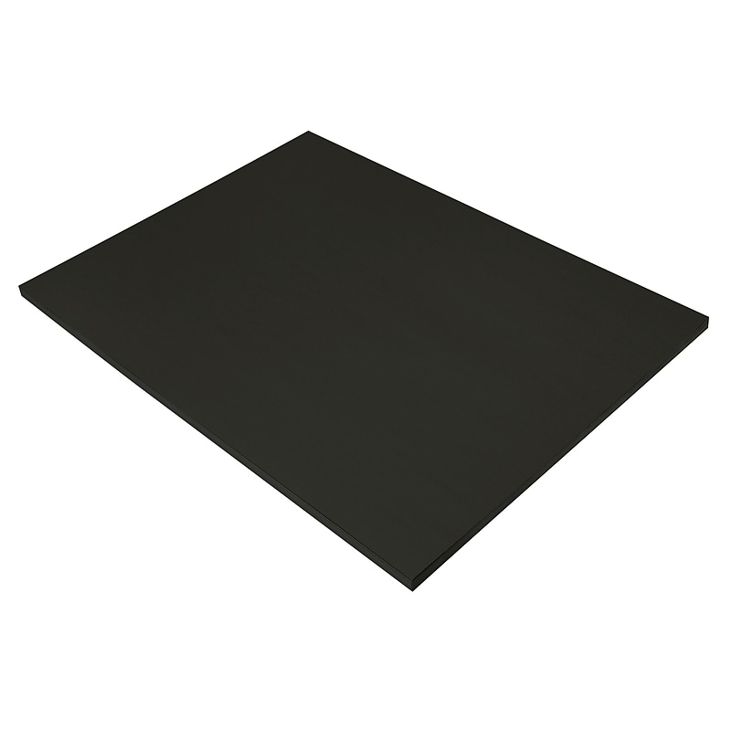 Prang 18" x 24" Construction Paper, Black, 50 Sheets/Pack (P6317-0001) image 1
