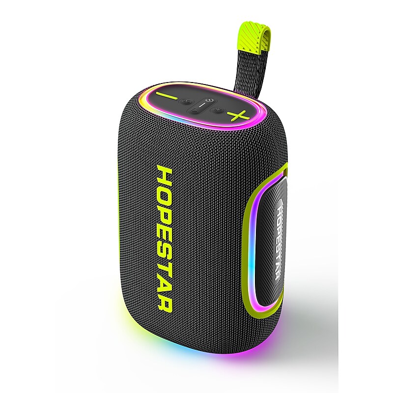 Worryfree Gadgets Hopestar Wireless Bluetooth 65W Party Speaker with RGB Lights, Waterproof, Black (WH58-BLK) image 1