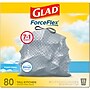 Glad ForceFlex Tall 13 Gallon Drawstring Kitchen Trash Bag, Fresh Clean with Febreze Freshness, White, 80 Total Bags (78534)~#|#~048CAD2F-1EAF-4F4A-9807F209CB8027CE_sc7