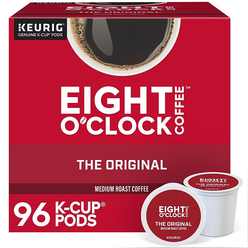 Eight O'Clock Original Coffee Keurig® K-Cup® Pods, Medium Roast, 96/Carton (64053) image 1