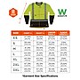Ergodyne GloWear 8278BK High Visibility Women’s Long Sleeve T-Shirt, ANSI Class R2, Lime/Black, 3XL (22337)~#|#~0497BBBD-A927-4061-B21AC30F4CE2D258_sc7