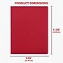 Staples Matte Plastic 2‑Pocket Portfolio Folder with Fasteners, Letter Size, Red~#|#~04997823-49BE-4A7E-8DBEBC32B8A5B037_sc7