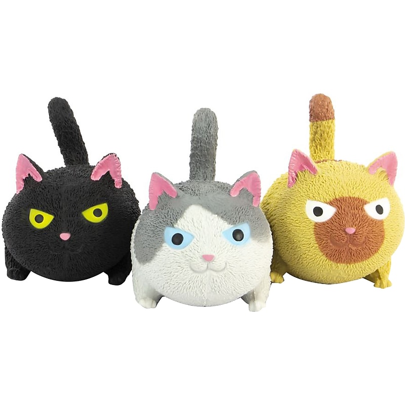 Keycraft Squidgy Cat Sensory Toy, Assorted Colors (NV456) image 1