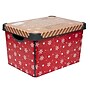 Simplify Santa's Elves Storage Tote Bin with Lid, Plastic, Multicolored (9080-30)~#|#~049F0610-3CDC-46A8-BA1CDD30A416FCFE_sc7