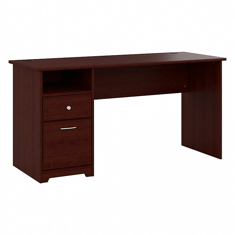 Bush Furniture Cabot 60"W Computer Desk with Drawers, Harvest Cherry (WC31460-03) image 1