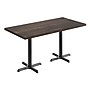 Flash Furniture Bennett Wooden Commercial Indoor Table, 60" x 30", Dark Brown Top/Black Base (GSF3060DBT2222)~#|#~04A497D6-BDF5-4998-95F09AF0FC86289C_sc7