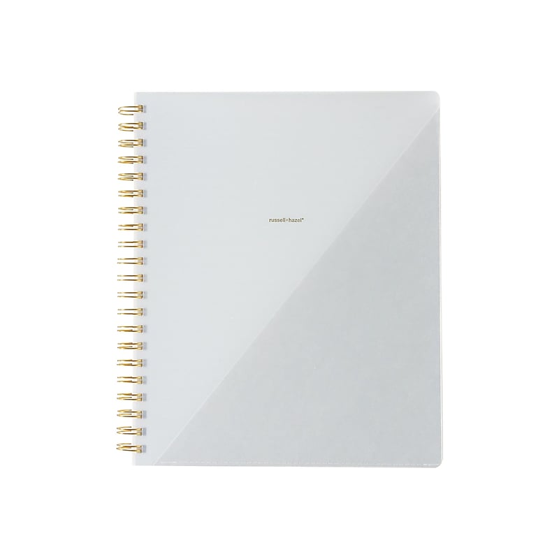 Russell+Hazel Professional Notebooks, 9" x 11", College Ruled, 98 Sheets, Gray/Silver (56301) image 1
