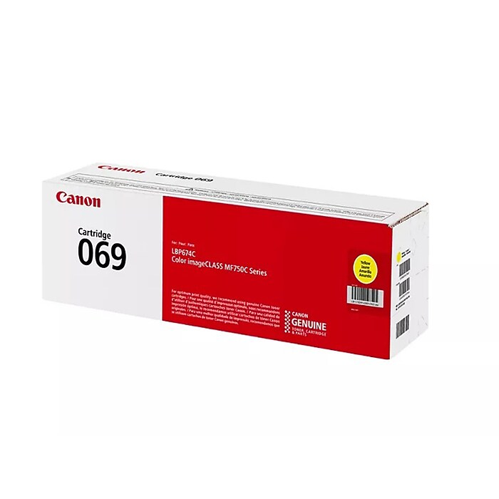 Canon 069 Yellow Standard Yield Toner Cartridge, Print Up to 1,900