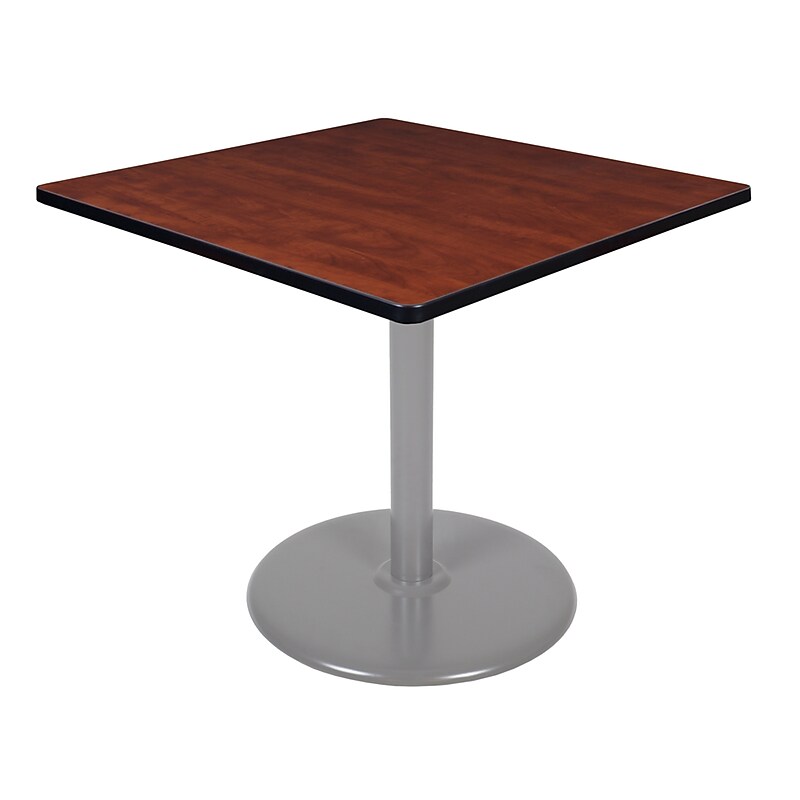 Regency Cain Square Laminate Platter Base Table, 36"D x 36"W, Cherry (TP3636CHGY) image 1