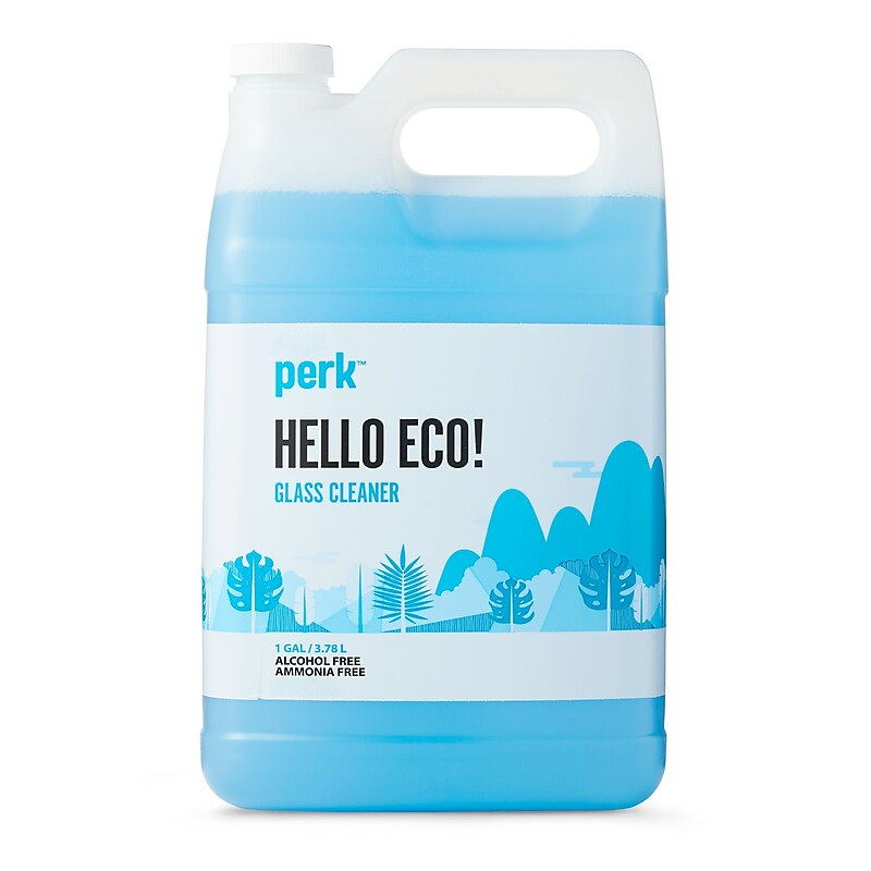 Perk Eco Glass Cleaner Refill, Ready To Use, 1 Gallon (PK611001-A) image 1