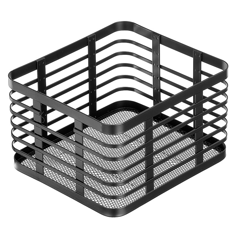mDesign Steel Organizer, Matte Black (25940) image 1