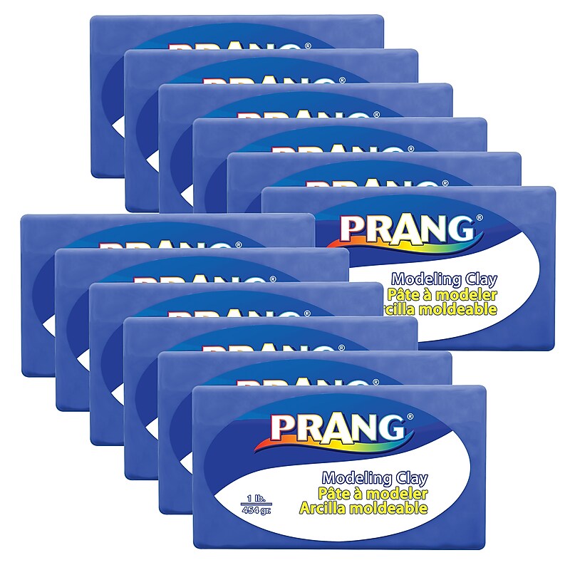 Prang Modeling Clay, Blue, 12/Bundle (DIX00785-12) image 1