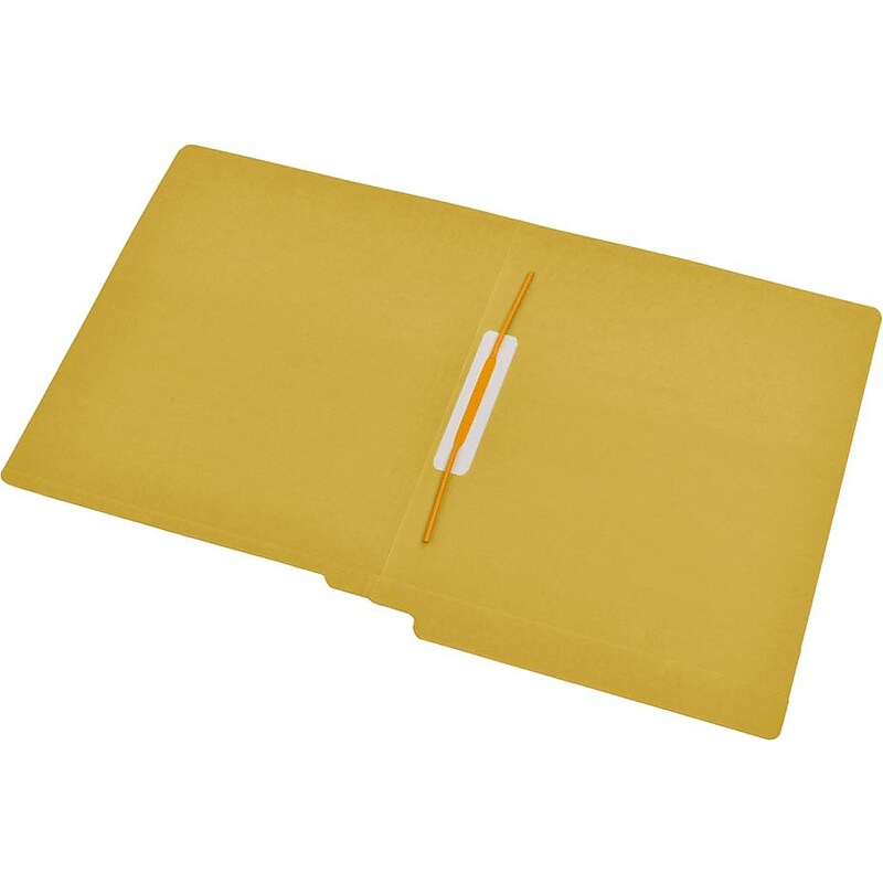 Medical Arts Press Reinforced End Tab File Folder, Straight Cut, Letter-Size, Yellow, 50/Box (S-09167-YLW) image 1