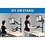 Mount-It! Single Monitor Sit-Stand Desk Mount with Keyboard Tray, Up to 32", Black (MI-7995)~#|#~04B506B9-85B5-4E46-AC441CD8C8658CD8_sc7