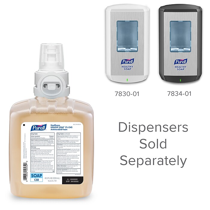 PURELL Healthcare Foaming Hand Soap Refill for CS8 Dispenser, 1200