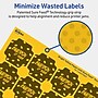 Avery Square Scalloped Laser/Inkjet Multipurpose Labels, 1-5/8" x 1-5/8", Bright Yellow (800/Box)~#|#~04BCC646-CBDD-499B-AECDABE5A63C1B42_sc7
