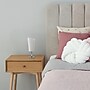 Creekwood Home Chrome Slanted 12.4" LED Table Lamp, White (CWT-1012-WH)~#|#~04BEBDC7-F064-4454-8BD3A203213A19F9_sc7