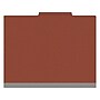 Medical Arts Press Pressboard Classification Folder, 1-Divider, 2" Expansion, Letter Size, Red, 10/Box (DV-T42-14-3RED-PKT)~#|#~04BFC5A8-18B1-45E6-A376F35EFEC81877_sc7