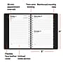 2027 Staples 5" x 8" Daily Appointment Book, Faux Leather Cover, Black (ST58452-27)~#|#~04C271FA-96D5-4B68-B756B5EA661BED13_sc7