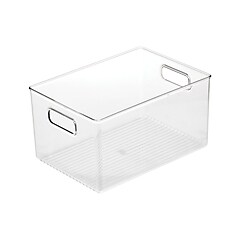iDESIGN Small Plastic Storage Bin, Clear (71938) | Staples