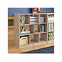Flash Furniture Bright Beginnings 8-Section Modular Storage Unit, 31.5"H x 31.5"W x 11.75"D, Brown (MK-ME10513-GG)~#|#~04CEA80D-69E6-4C78-8E29E6CB955EA323_sc7