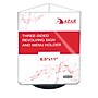Azar Letter 8.5" x 11" 3-Sided Rotating Menu Sign Holder, Desktop/Countertop, Top Loading, Clear, Acrylic (193732-BLK)~#|#~04D00674-527F-4762-BB44DAF76115BF6A_sc7