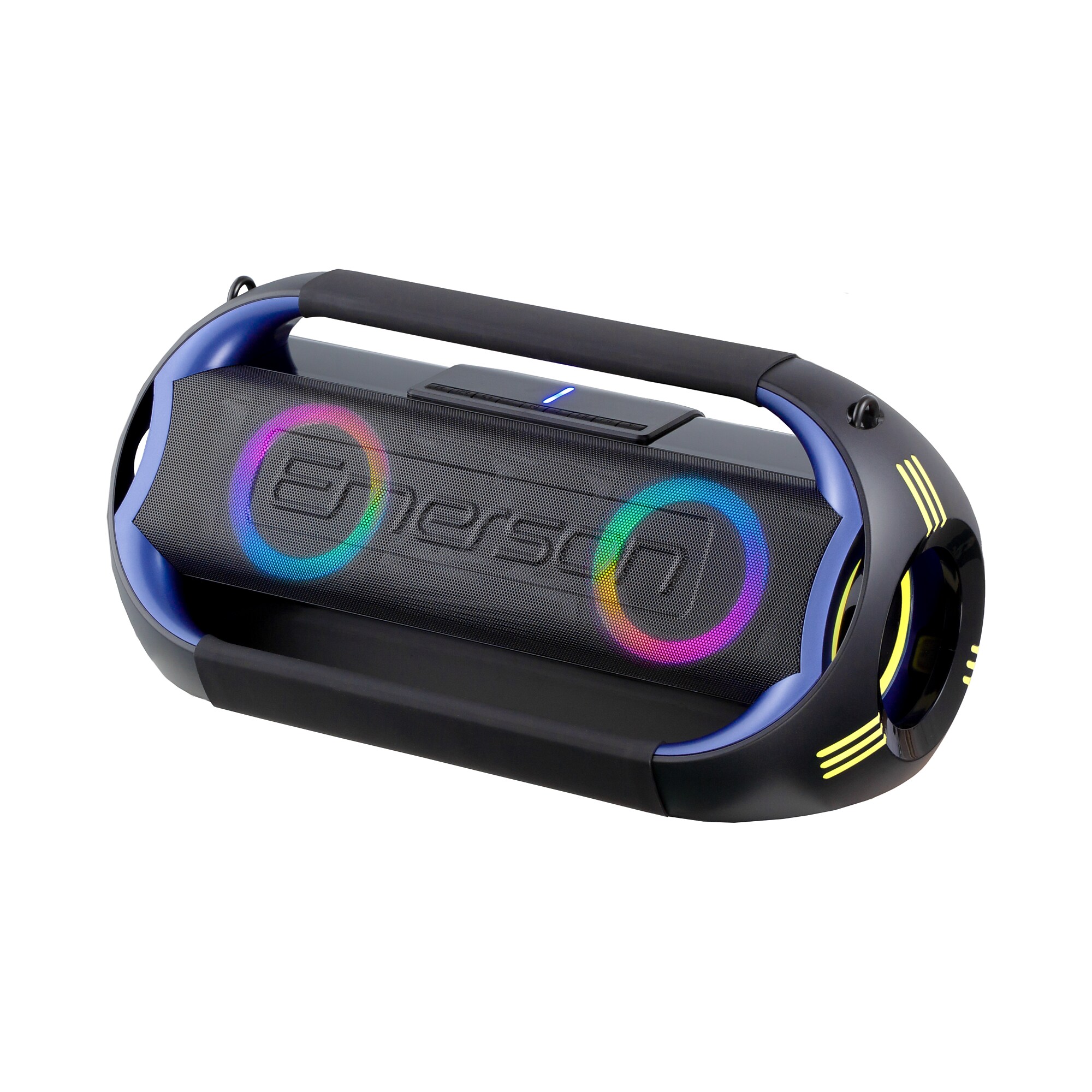 Emerson Triad Grip Portable Bluetooth LED Party Speaker, Black (EDSP-5000) Simolary simolary.com