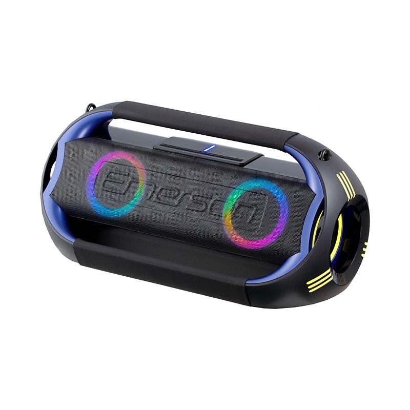 Emerson Triad Grip Portable Bluetooth LED Party Speaker, Black (EDSP-5000) image 1