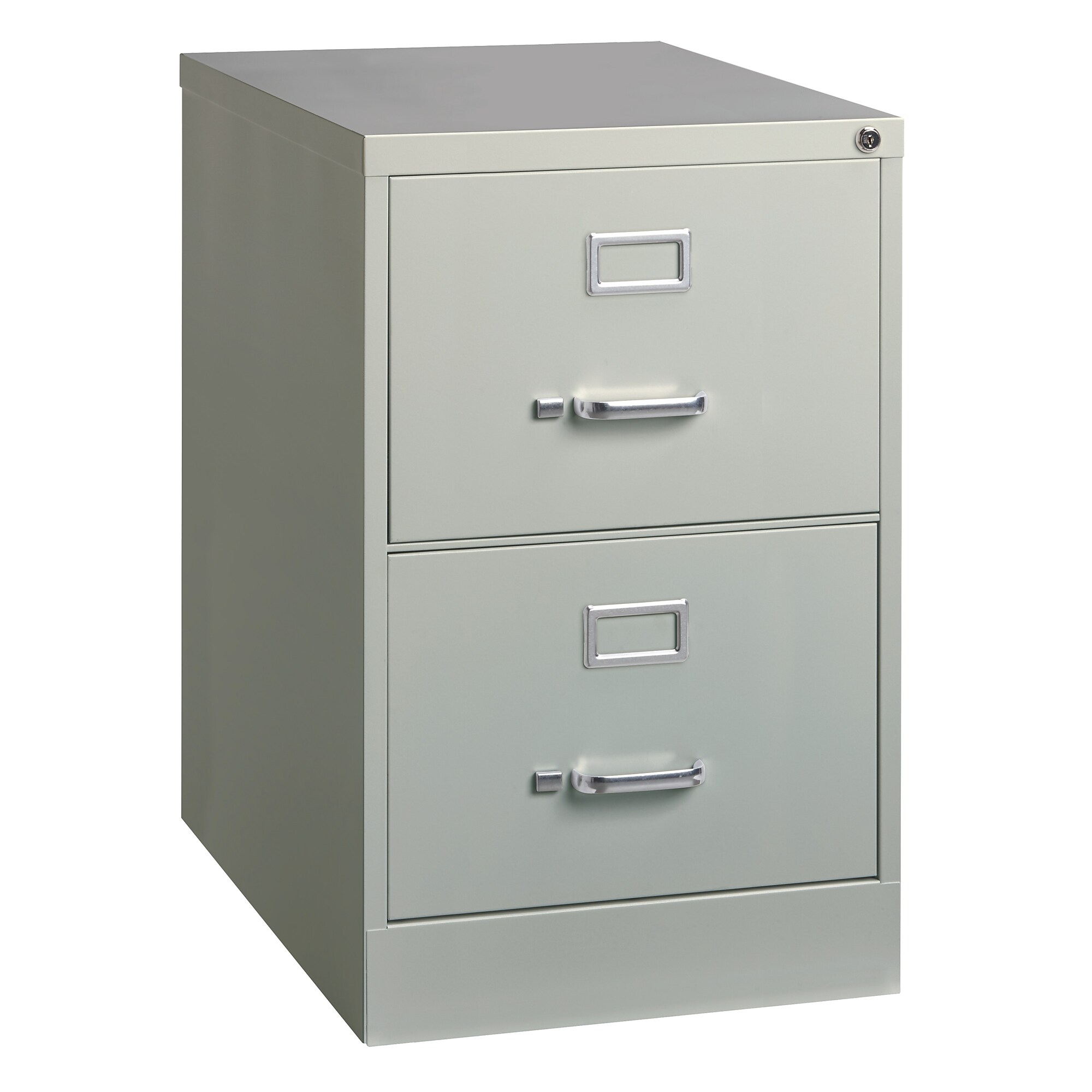 Hirsh 2-Drawer Vertical File Cabinet, Legal Size, Lockable, 28.37″H x 18″W x 25″D, Light Gray (14414) Sansujyuku sansujyuku.com