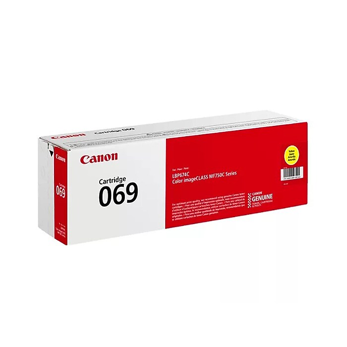 Canon 069 Yellow Standard Yield Toner Cartridge, Print Up to 1,900