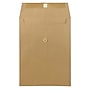 JAM Paper Button & String Booklet Envelope 9" x 12", Brown Kraft, 100/Pack (312611142d)~#|#~04E6BD3A-4F36-4257-9FD41709317B5D19_sc7