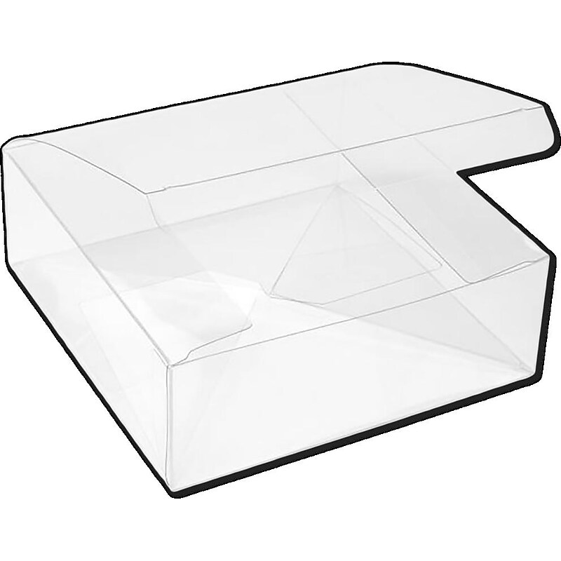 JAM Paper Pop & Lock Top Clear Gift Boxes, 5 5/8" x 5 5/8" x 2", 25/pack (CB-PLB198) image 1