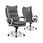 La-Z-Boy Jenkins Ergonomic Bonded Leather Executive Big & Tall Chair, 400 lb. Capacity, Gray (60075-GRY)~#|#~04EA66F5-0478-4ACC-9A5A34BCFFED6668_sc7